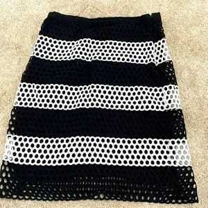 Michael Kors black and white pencil skirt